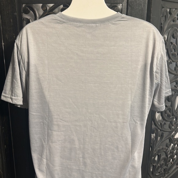 Fashion Simple Gray Dragonfly Print Warrior Short Sleeve Pull On Tee / T Shirt. - Picture 5 of 6